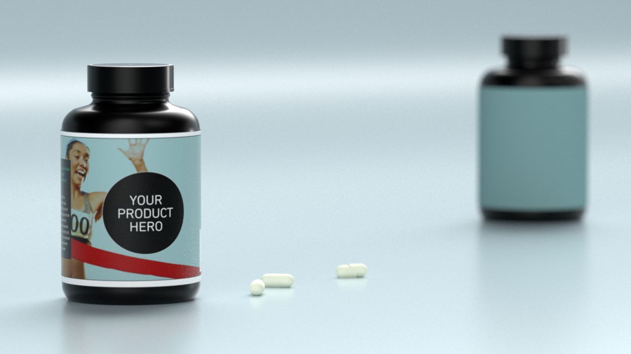 Produktfilm Vitamin Darstellung 3D Dose